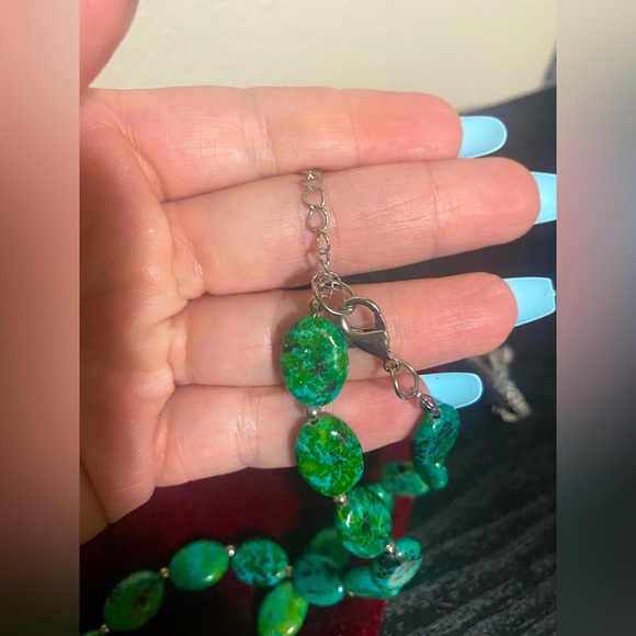 💥HP💥NWOT King Solomon 325 carats Earth and Sea Chrysocolla Necklace - Picture 4 of 5